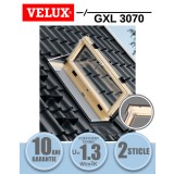 Fereastra mansarda Velux GXL 3070, acces acoperis, lemn de pin, 2 sticle 78x98