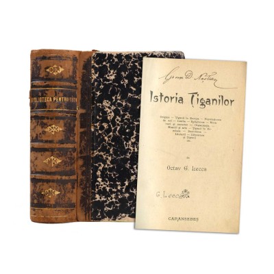 5 volume colligate din colecția Biblioteca pentru toți : Octav G. Lecca, Istoria țiganilor; J. Morand, Introducere la studiul științelor fizice; Sene foto