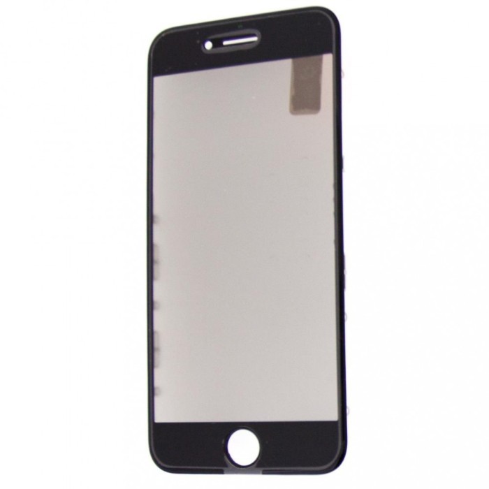 Geam Sticla + OCA iPhone 7, 4.7 + Rama + Polarizator, Negru