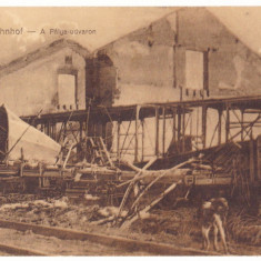 4377 - BRASOV, Bombing Railway Station, Romania - old postcard - used - 1917