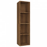 Bibliotecă/dulap TV, stejar maro, 36x30x143 cm, lemn prelucrat