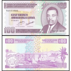 Burundi 2011 - 100 francs, necirculata