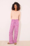 women&#039;secret pijama femei, culoarea violet, 3709659