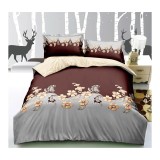 Cumpara ieftin Lenjerie de Pat 4 Piese - Bumbac Satinat - DNA92