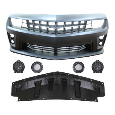 Set bara fata CHEVROLET CAMARO, 02.2009-2013, cu lampi ceata; grunduit, de vopsit; type ZL1; cu grile; cu gauri lampa ceata; TUNING, foto