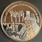 VLAD TEPES*1431-1476* SERIA,,ROMANI MARI&quot;/ MEDALIE ARGINT CU CERTIFICAT IN CAPSULA ACRILICA