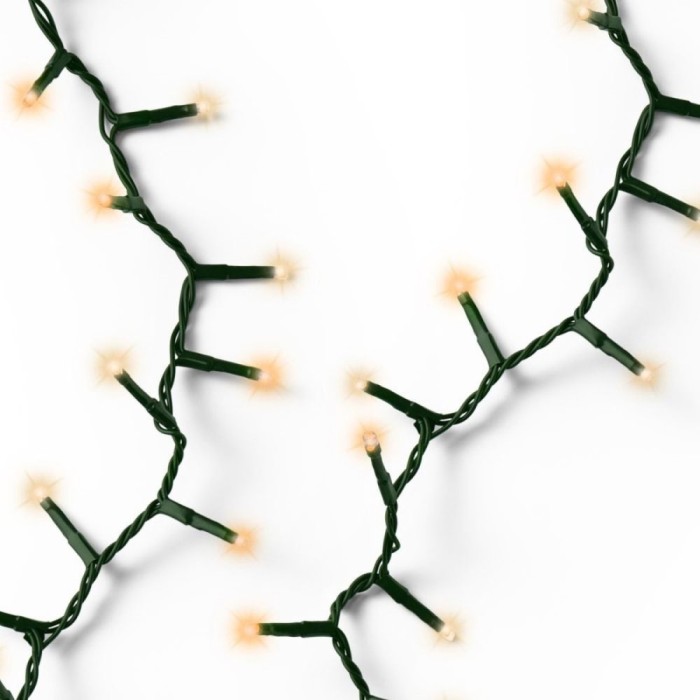 Instalație Crăciun 1000 LED Lumineo &ndash; 22.5m, Alb/Alb Cald