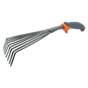 Mini grebla pentru frunze 9 dinti, TopGarden Premium 380601 foto