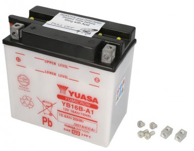 Baterie Moto Yuasa 12V 16Ah 207A YB16B-A1 foto