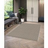 Covor Premium Belgian Model Porto 16723-960, Marime 120 x 170 cm, Bej, Maro, Antialergic, Polipropilena, Living, Dormitor, Sufragerie, Birou
