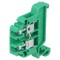 Conector &Icirc;mbinare Șine Verde 0,5-4mm2 2 Borne TS35