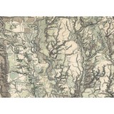 Harta Romaniei Meridionale &ndash; Slatina si imprej., 1864, 50x70cm, reproducere