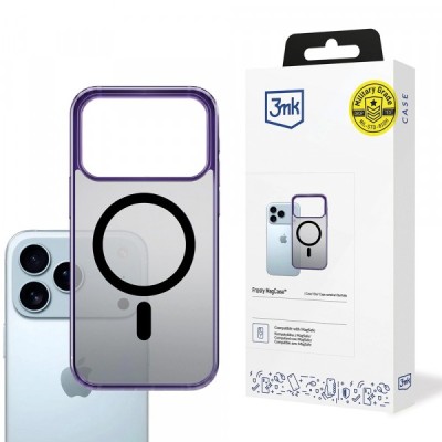 Husa MagSafe pentru Apple iPhone 17 Pro, 3MK, Frosty MagCase, Mov foto