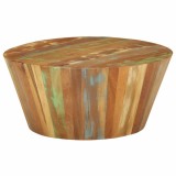 Cumpara ieftin Masuta de cafea, &Oslash;65x31 cm, lemn masiv reciclat
