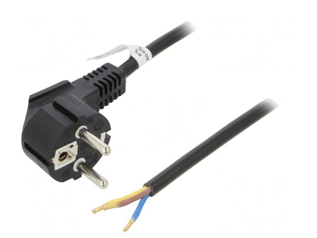 Cablu Alimentare 5m Negru 10A CEE 7/7 (E/F)