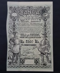 Actiune Banca Dichiu / titlu de 5 actiuni la purtator foto