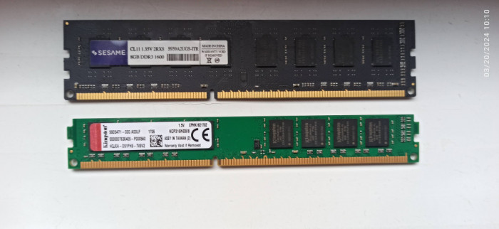 Memorie 8GB, DDR3, 1600Mhz desktop