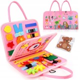 CARTE EDUCAȚIONALĂ CREATIVĂ DIN FELT MONTESSORI 8-&icirc;n-1 &Icirc;NVĂȚARE PRIN JOACĂ