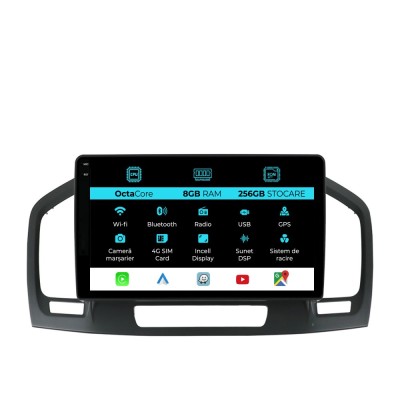 Navigatie Dedicata Opel Insignia (2008-2013), 9 Inch, 8Gb Ram, 256Gb stocare, Carplay foto