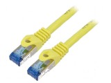 Cablu Patch S/FTP 6a CCA LSZH galben 20m 26AWG, Lanberg