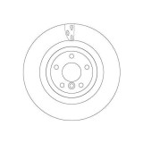 Set disc frana Jaguar Xe (X760) 03.15-, Xf 2 (X260) 05.15-, Xf Sportbrake (X260) 07.17-, Spate, 325X20mm, ventilat, TRW