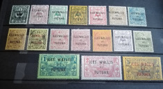 Wallis si Futuna 1920 colonii Franceze Mi 1-17 mnh foto