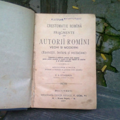 CRESTOMATIE ROMANA DE FRAGMENTE DIN AUTORII ROMANI VECHI SI MODERNI - C.S. STOICESCU SI CURS ELEMENTAR DE ISTORIE UNIVERSALA - IOAN MARESCU (COLIGATE