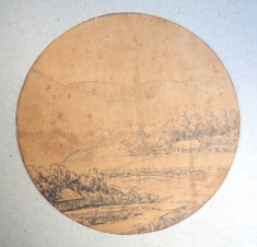 Peisaj vechi desen 1870