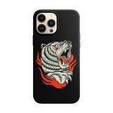 Husa compatibila cu Apple iPhone 13 model Tiger flames, Silicon, TPU, Viceversa