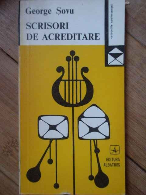 Scrisori De Acreditare - George Sovu ,303642