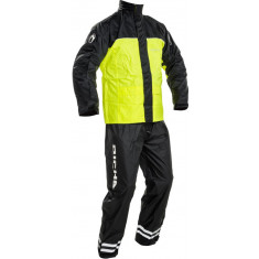 Costum Moto Ploaie Richa Fluo Rainsuit, Galben/Negru, Extra-Small