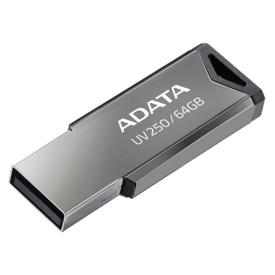 Adata - Memory Stick (AUV250-64G-RBK) - USB 2.0 FlashDrive, 64GB - Silver foto