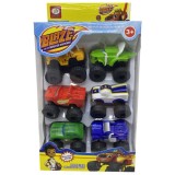 Set 6 masini Blaze mecanice din material plastic