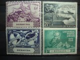 BERMUDA 1949 SERIE UPU MH, Nestampilat