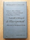 V. Basch, E. Blum, A. Croiset - Neutralit&eacute; et monopole de l&#039;enseignement (1912)