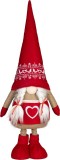 Decoratiune de Craciun MagicHome, pitic fetita cu picioare extensibile, 90 cm