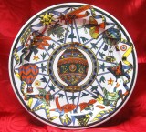 PLATOU FARFURIE FRUCTIERA PORTELAN LANGNETHAL BOPLA ELVETIA SERIA FLYING ZBOR DECOR BALOANE CU AER CALD AVIOANE 31 CM