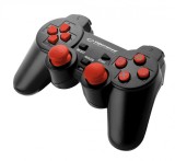 Cumpara ieftin Controller cu fir PC2/PS3/PC Esperanza Corsair, USB, 12 butoane, negru/rosu