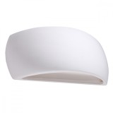 Lampă De Perete Pantius Alb Ceramică 1 Bec Semicircular Modern De Interior