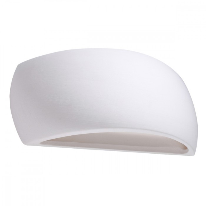 Lampă De Perete Pantius Alb Ceramică 1 Bec Semicircular Modern De Interior