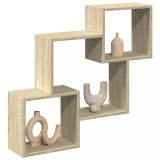 Gossi dulap de perete, 78x18x71 cm, stejar sonoma, lemn prelucrat