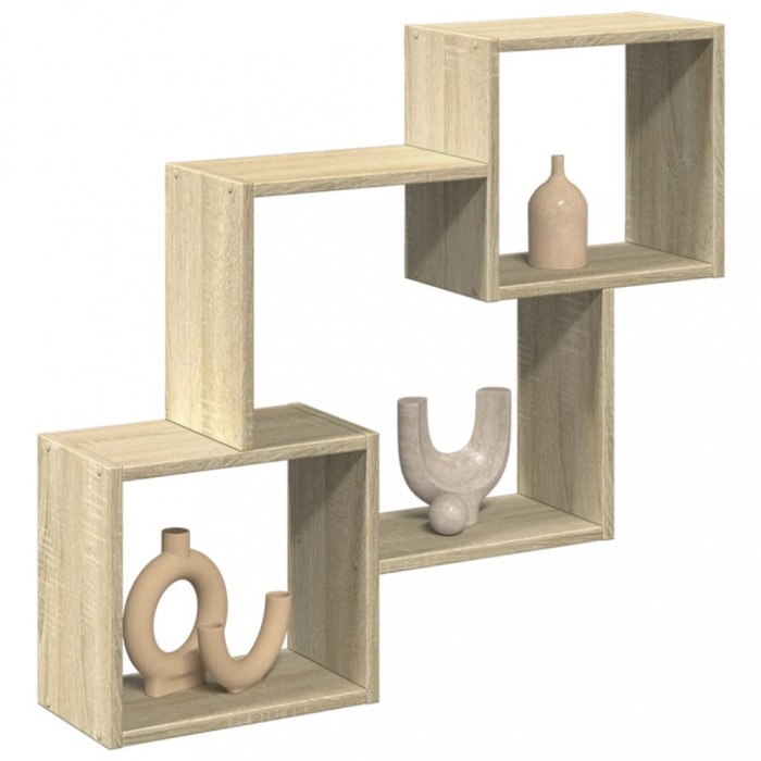 Gossi dulap de perete, 78x18x71 cm, stejar sonoma, lemn prelucrat