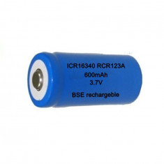 BSE ICR16340 16340 RCR123A 600mAh 3.7V Baterie reincarcabila cu litiu