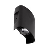 Aplica Monty LED 2X2W 3000K IP54, negru, Erste