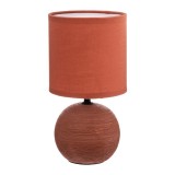 Cumpara ieftin Veioza PWL-1210, Pako World, E14, Ceramica, Teracota, 13x13x25 cm