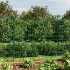 VidaXL Gard plasă de s&acirc;rmă, verde, 1,8x25 m, oțel galvanizat