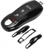 Carcasa Cheie Porsche Cayenne 2 92A 2011-2015 Set 3 Buc Negru Piano, General