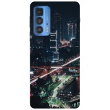 Husa compatibila cu Motorola Edge 20 model Night Traffic, Silicon, TPU, Viceversa, Transparent, Carcasa
