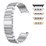 Curea din metal, compatibila Apple Watch 9|8|7|6|5|4|3|2|1 Series, 41mm|40mm|38mm, Silver