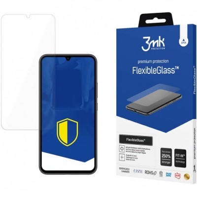 Folie de protectie Ecran 3MK FlexibleGlass pentru Samsung Galaxy A34 A346, Sticla Flexibila, Full Glue foto